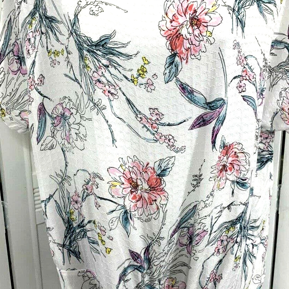 Buffalo David Bitton Blouse Tie Front Floral